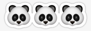 "panda Emoji " Stickers By Varsitybluez - Zazzle Panda - Emoji Ipad Hülle
