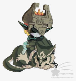 Midna Drawing Wolf Link - Midna