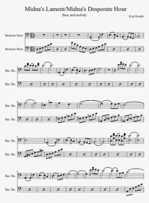 Midna's Lament/midna's Desperate Hour Sheet Music Composed - Man Of The World Naruto Violin Sheet Music