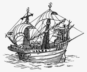 Sailing Ship Drawing Boat - Sailing Ship Clipart