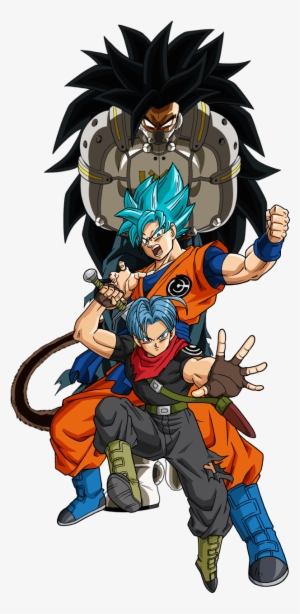 Son Goku Android 21 Android 16 Trunks Beat Evil Saiyan - Evil Saiyan Dragon Ball Heroes