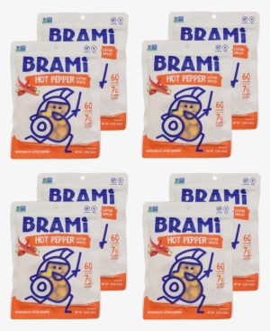 Hot Pepper, - Brami - Snacking Lupini Beans Sea Salt - 5.3 Oz.