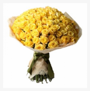 Yellow Roses Bouquet 50 Flowers - 100 Yellow Rose Bouquet