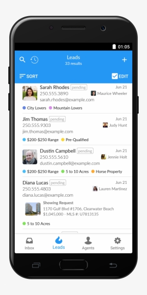 Rew Leads Android - Android