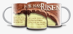 Easter “he Has Risen” Coffee Mug 15oz - Poster