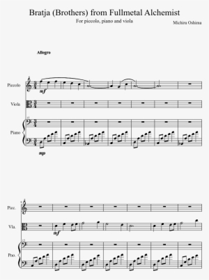 Bratja From Fullmetal Alchemist Sheet Music Composed - Dragon Roost Island Trumpet Sheet Music