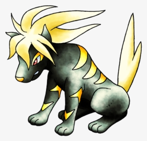 This Black And Yellow Dog With Anime Hear Was Almost - Cartoon