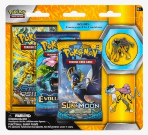 Raikou, Entei Or Suicune 3 Pack Pin Blister - Australia Pokemon Gx Booster Box