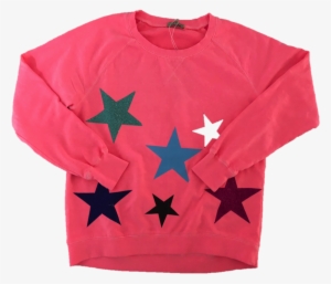 Izzi Sweat Pink With Glitter Stars