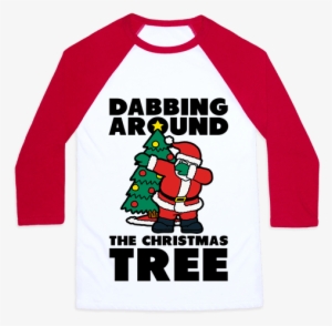 Christmas Dance, Party T Shirts, Santa Claus T Shirts, - Dabbing Around The Christmas Tree
