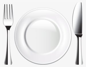 Plates Clipart Plate Knife Fork - Plate
