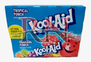 Tropical Punch Single Pouch - Kool-aid Lemon Lime Unsweetened Soft Drink Mix, 0.13