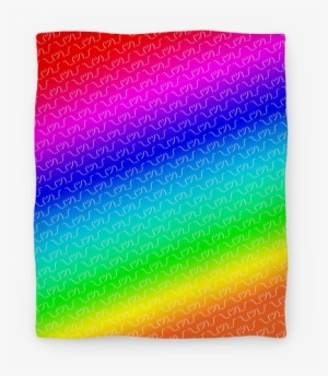 Emoticon Shrugs Rainbow Gradient Blanket - Shrug