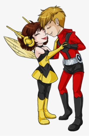 Bug Love By Bakanekosango - Antman And Wasp Kiss Png