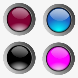 Round Glossy Buttons Png Clip Art