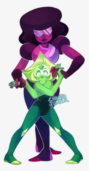 Art Artists On Tumblr Su Garnet Steven Universe Peridot - Su Fusions Garnet And Peridot