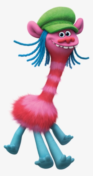 Cute Poppy Troll Holding Pumpkin Clipart - Cooper Trolls