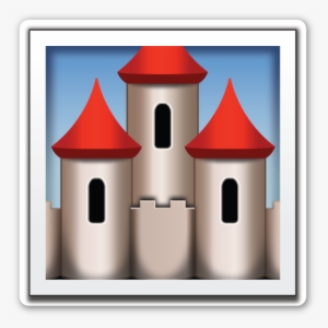 European Castle Emoji Stickers, Emoticon, Emojis, Laptops, - Castle Emoji