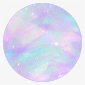 Pastel Galaxy Sticker Circle Transparent - Circle