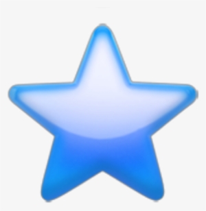 Blue Blueemoji Bluestar Star Emoji Apple Sky - Blue Star Emoji