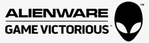 Alienware Game Victorious Logo Lockup Vertical White - Alienware Game Victorious Logo