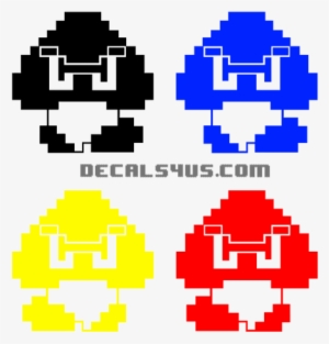 8-bit Goomba Decal - Goomba Image Transparent