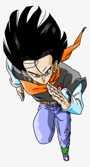 All Characters Are From The Android Saga - Dbz Android 17 Png