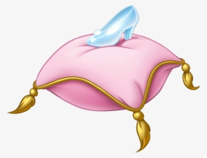 Glass Slipper Render - Cinderella Shoe On Pillow