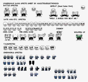Though You Guys Have Not Seen The First Sprite Sheet - Sans Fight Sprite Sheet