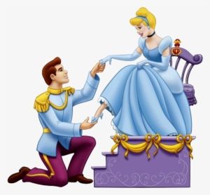 Cinderella, Prince Charming, Bruno - Prince Putting On Cinderella's Shoe