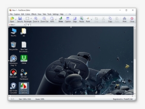 Faststone Capture - Playstation Joystick Blowing Up 32x24 Print Poster