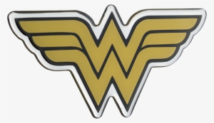 Wonder Woman Classic Yellow Logo Lensed Emblem - Logo Wonder Woman