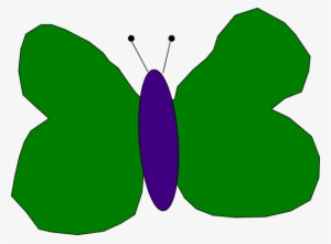 How To Set Use Green And Purple Butterfly Clipart