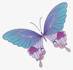 Purple Butterflies Cartoon
