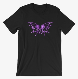 Purple Butterfly Horseshoe Tee