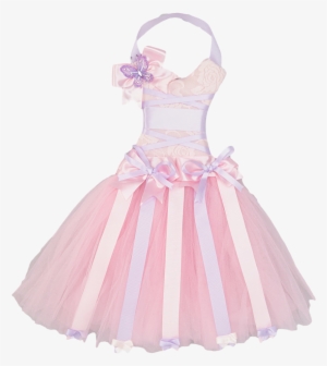 Pink & Purple Butterfly Lace Bow Holder - Galajurk Maat 164 Roze