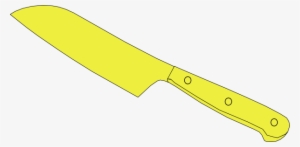 This Free Clipart Png Design Of Chef Knife Yellow