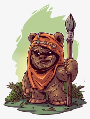 Wicket Sticker - Star Wars Chibi Derek Laufman