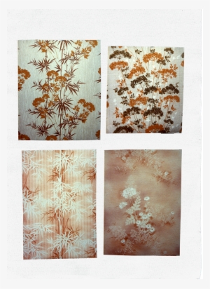 A With Flower Wallpaper And Rope Binding - Motif