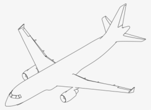 Airplane Aircraft Line Art Drawing - Drawing Airplane