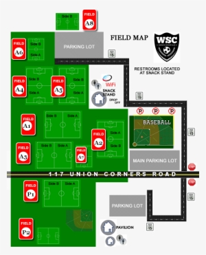Warwick Soccer Field Map