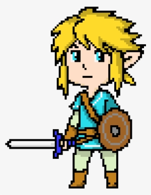 Breath Of The Wild Pixel Link - The Legend Of Zelda