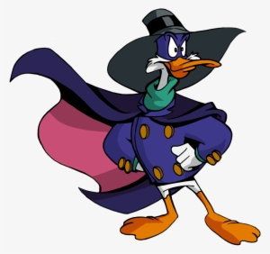 Darkwing Duck In Blue Background - Чип И Дейл Утиные Истории