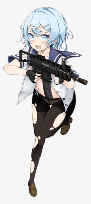 Break 2 Pdw - Anime Girl Gun Png