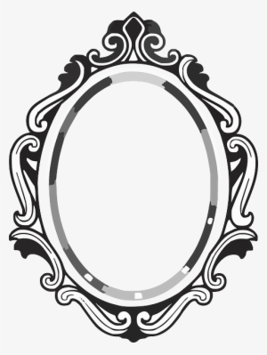 Line Drawing Mirror Frame - Mirror Clipart
