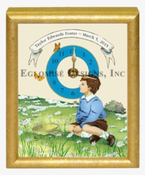 Eglomise Designs Little Boy Clock - Illustration