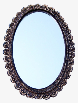 Beautiful Hand Mirror - Tamil Design Frame Transparent Ovakl