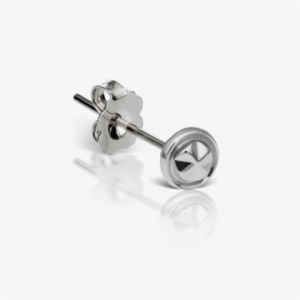 "x Marks The Spot" Traditional Earstud - Cubic Zirconia