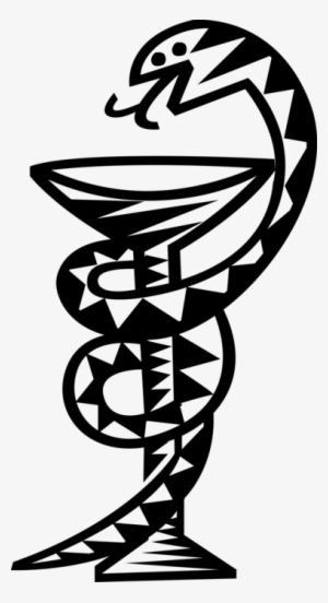 Vector Illustration Of Rod Of Asclepius Symbol For