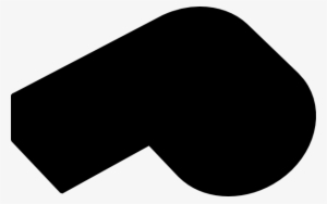 Small - Black Whistle Clipart